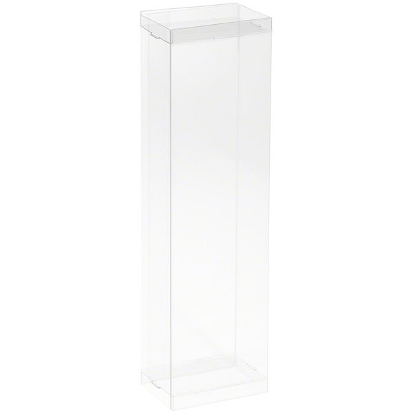 DollSafe Clear Folding Display Box for Thin 8.5-9.5 inch Dolls and Action Figures, 3" W x 2" D x 10" H, Pack of 10