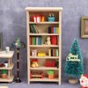 BESPORTBLE 1: 12 Scale Miniatures Dollhouse Bookshelf, Mini Bookshelf for Dolls Mini Wooden Bookcase Display Shelf Bookshelf 6 Floors Dollhouse Bookshelf Dollhouse Furniture Accessories