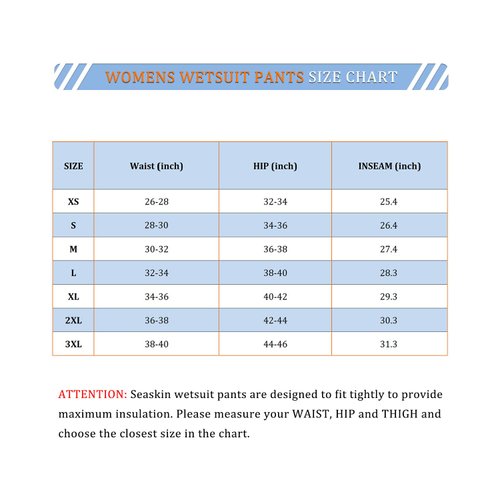 Seaskin Womens Wetsuit Pants 2mm for Diving Swimming Water Sport