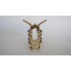 Gold or silver clear or AB crystal heart metal hair claw clip jaw clip (Primary color: Gold/clear crystals)
