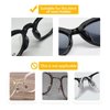 Eyeglass Nose Pads,Silicone Nose Pads for Glasses,Anti-Slip Soft Nose Pads for Plastic Frames (Black/3.5mm),5 Pairs