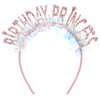 Canitor Birthday Princess Birthday Headband for Women Girls Birthday Crown Birthday Headband Birthday Girl Headband Birthday Tiara Happy Birthday Party Decorations Birthday Gifts
