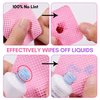 Makartt Lint Free Nail Wipes, Nail Polish Remover Pads 1000PCS Eyelash Extension Glue Wipes, Super Absorbent Soft Non-Woven Acetone Gel Nails Wipes Dry Wipes for Nail Prep and Gel Polish Remover, Pink