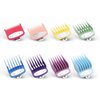 Professional 8 Color Coded Combs Attachment Cutting Guides Combs with Metal Clip Universal Hair Clipper Guards Set - 1/16" to 1"- Hair Clipper/Trimmer Replacement Combs Durable Wide Clippers Guards