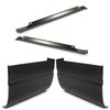 Outer Rocker Panel&Cab Corners Pair Kit Compatible with 1988-1998 Chevy Chevrolet/GMC C/K 1500 2 Door Extended Cab Electrophoresis Steel Set of 4 (Deliver in two packages)