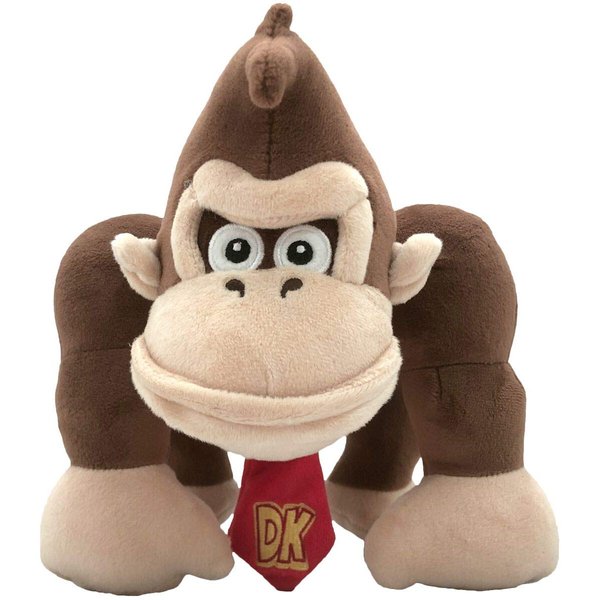 Little Buddy Super Mario All Star Collection 1586 Donkey Kong Stuffed Plush, 8"