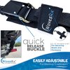 WavesRx Boat & Pontoon Trailer Transom Straps (2PK) | 48" Marine Tie Downs Adjustable Safety Straps | Outperforms Ratcheting & Retractable Straps | Boating Accessories for Safe & Secure Transportation