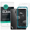 Ibywind Screen Protector For Huawei Mate10 Pro,with 2Pcs Tempered Glass,1Pc Backing Carbon Fiber Film [Fingerprint Reader,Easy to install]