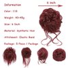 Elvirgel 5 Pieces Messy Hair Bun Hair Scrunchies Hair Accessories For Women Wavy Curly Hair Wrap Ponytail Synthetic Hair Bun