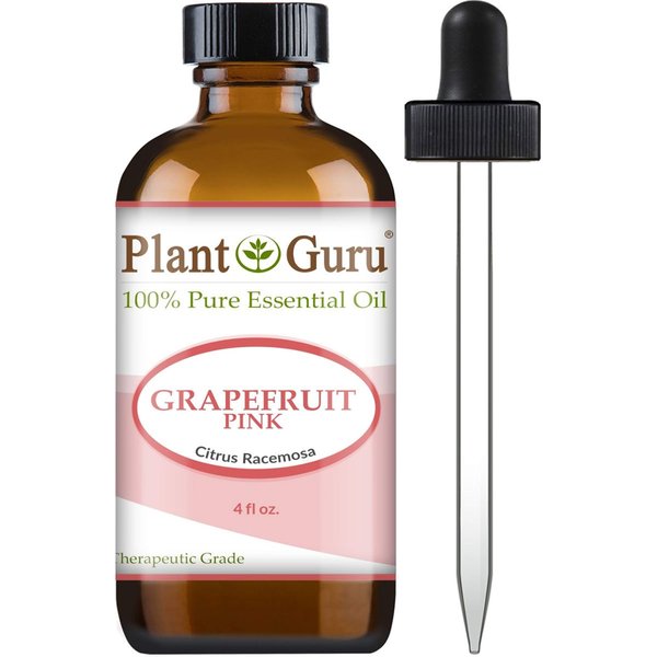 Plant Guru Pink Grapefruit 100% Pure Undiluted Therapeutic Grade Essential Oil 4 oz
