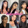 Legendhair Glueless V Part Wig Human Hair Straight Brazilian Virgin Human Hair Wigs for Black Women Upgrade U Part Human Hair Wig Full Head Clip In Half Wig No Leave Out U Part Wig 180% Density 16Inch