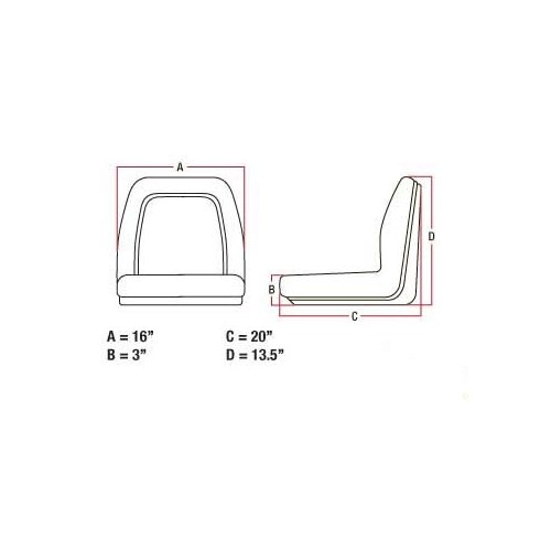 Universal Tractor seat vld