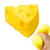 MSRRTUSY Cheese Stress Balls for Kids and Adults,Squishy Fidget Toys，Triangle Cheese Squeeze Sensory Toys,Party Favors for Kids,Birthday Gifts,Christmas,Easter Egg,Classroom Prizes