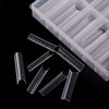 enForten 120PCS Dual Nail Forms C Curve U Shape Nail Gel Nail tips Acrylic Nail System Forms Clear Fake Nail Molds 12 Sizes with Scale