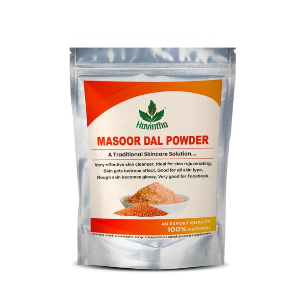 Havintha Masoor Dal Powder Herbal Facewash | Skin Brightener & Cleanser - 227 Grams