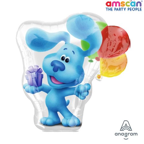 Blues Clues Party Supplies Foil Balloon Bouquet Decoration, Multicolored, Party Accessory, 2nd Birthday