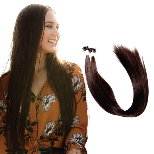 U Tip Hair Extensions by Everlong, Remy Human Hair, Fusion Glue Adhesive Method, Premium Keratin 56 gram Bundles, 22" #613 Pure Blonde
