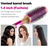 35mm/1.4inch Round Brush Comb For Dyson Hair Styling and Salon Blowout, Weighted Handle Vented Barrel Brush for Blow Drying, Curling, Straightening
