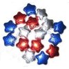 Patriotic Stars Solid Milk Chocolate Red, White, Blue Chocolate Stars - (1/2 Lb - Approx 22 Pcs)