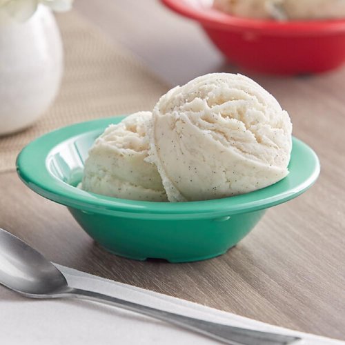 TrueCraftware- 4 oz Salad Bowls Green Color Melamine Set of 12- Dishwasher Safe Break-Resistant Reusable Bowls Serving Bowl Soup Bowls for Fruits Salad Kitchen Restaurants