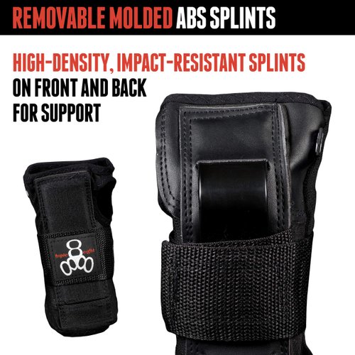 Triple Eight Saver Series Wristsaver II - Slide On Wrist Guard (Black, Medium)