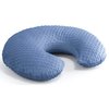 The Peanutshell Nursing Pillow Cover Set for Baby Boys or Girls | Dinosaur & Navy Blue Minky Dot | Unisex 2 Pack