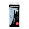 Tweezerman Stainless Steel Slant Tweezer - Eyebrow Tweezers for Women and Men (Black)