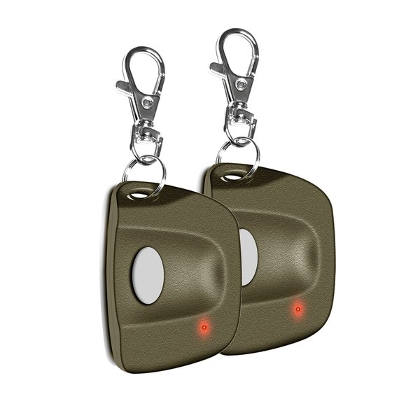 2 for 300MHZ 10 Dip Switch Linear Multicode 3089, 3060, 3070,Mini Keychain Garage Door Remote Transmitter 3-Years-Warranty