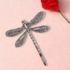 4Pcs Silver Dragonfly Hair Clip,Antique Headwear Wedding Retro Styling Hair Clip,Bridal Headdress, Color Head Wear Styling for Girls Women Bobby Pins Hairpins French Hair Accessories