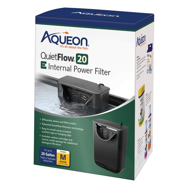 Aqueon QuietFlow E Internal Power Filter Medium - 20 Gallon