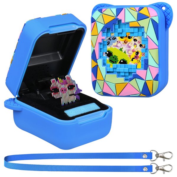 Supmay Silicone Cover Case for Bitzee Magicals Interactive Toy, Soft Silicone Protective Bag, Protective Skin Sleeve for Bitzee Virtual Electronic Pets Accessories, Blue
