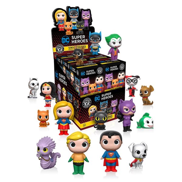 Funko 11346 Mystery Mini Blind Box: DC Heroes & Pets (1 Random Figure)