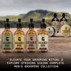 Striking Viking Beard Oil 4 Pack - Softening and Conditioning Beard Oil for Men - Citrus, Vanilla, Sandalwood, & Cedarwood Variety Scents - Enriched with Argan, & Jojoba Oils- Strengthens Beard Growth