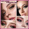 LGSZGDCN Neon green Eyeshadow Pen and Sponge Makeup Brush Smooth Cream Shimmer Pencil Long Lasting Waterproof Highlighter Makeup Hypoallergenic Eye Liner Multi-Dimensional eyes Look
