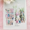 Extra Long Press on Nails Coffin Fake Nails Full Cover False Nails with Colorful Sequins Designs Acrylic Stick on Nails Rhinestones Matte with Glue on Nails for Women 24Pcs