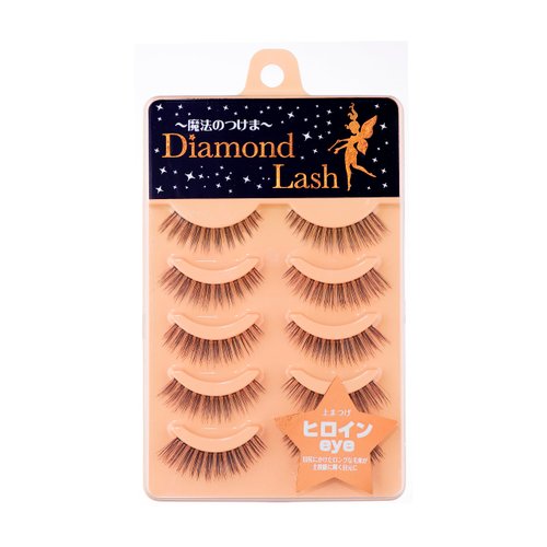 Diamond Lash Nudie Sweet Series Heroine eye 5 pairs false eyelashes Natural Look Handmade lashs with Hight Quality Japanese SHIBUYA SBY brand