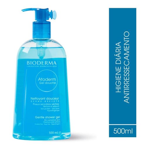Bioderma - Atoderm - Shower Gel - Moisturizing Body and Face Wash - for Family with Normal to Dry Sensitive Skin
