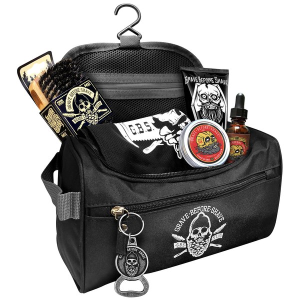 Grave Before Shave Travel Beard Pack (Cigar Blend (Vanilla/tobacco scent)