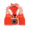 Puppia Vivien Vest Dog Harness Step-in All Season Mesh Cute No Pull No Choke Walking Training for Small Dog, Orange, Medium