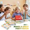 Dinosaur Party Favors - Pre-Packaged Set of 12 DIY Wooden Dinosaur Painting Set with Paint & Personalized Cards
