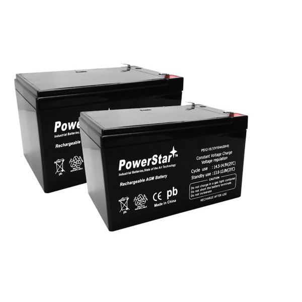 PowerStar Battery Compatible with RBC6 Replacement Battery Cartridge