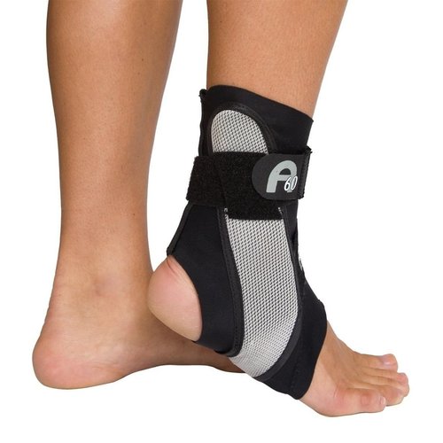 Aircast A60 Ankle Support Brace, Left Foot, Black, Medium (Shoe Size: Men's 7.5-11.5 / Women's 9-13)