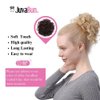 JUVABUN Curled Clip in Hair Buns -Medium Brown| Hair Bun Maker | Hair Buns Hair Piece| Curled Hair Bun Scrunchie | Everyday Wear | Washable & Realistic|Hair Bun Clip -Medium Brown