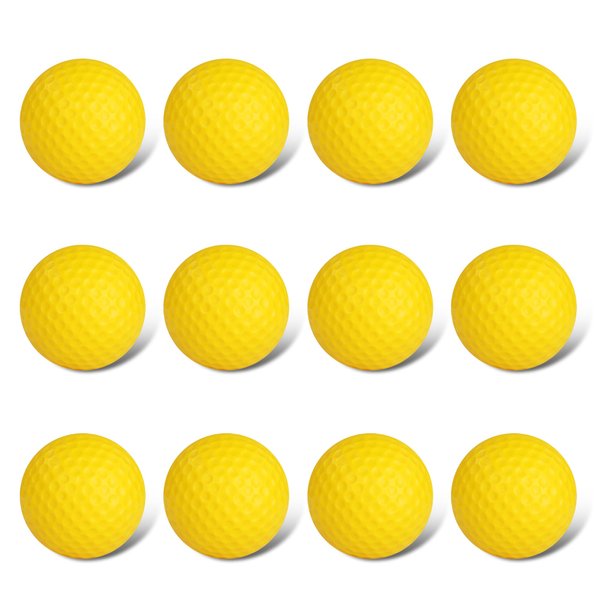 BIRDIEBLAST Foam Golf Practice Balls 12 Pack or 24 Pack, Realistic Feel and Limited Flight Golf Balls for Indoor or Outdoor (12)
