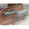 2017 Chevrolet Silverado Pickup Truck & Aerovault Trailer Gulf Oil Hitch & Tow Limited Edition to 2760 Pieces 1/64 Diecast Car by Greenlight 51243
