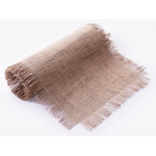 Madhu International Jute Table Runner Burlap Lace 13X60, Reversible Handwoven Rug for Dining, Kitchen, Wedding, and Living Room Décor, Sustainable and Eco-Friendly Farmhouse Style