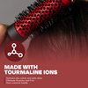 Ion Infused Ceramic Round Brush | Salon Quality Brush for Blow Drying | Fixes Damaged Hair | 2 Roller Brush for Wet & Dry Hair by TheSalonGuy