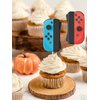 Video Game Cupcake Toppers 24PCS,Switch Game Controller Theme Cupcake Decorations,Birthday Cake Decorations Picks for Boys Gaming Themed Birthday Party