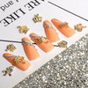 MEILINDS Luxury 3D Crown Nail Charms - 60Pcs Alloy Crown Nail Art Decoration Kit Gold Champion Nail Rhinestones Diamonds Metal Nail Studs Crystals for Acrylic Nails with Box,6 Styles
