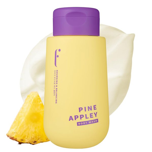 FLABOIS PINEAPPLEY BODY WASH - Daily Pineapple Extract Scented Body Wash Cleanser Hydrating Dead Skin Remove Nourishing Soften for Sensitive Skin with Ceramide LHA - 13.5 Fl oz
